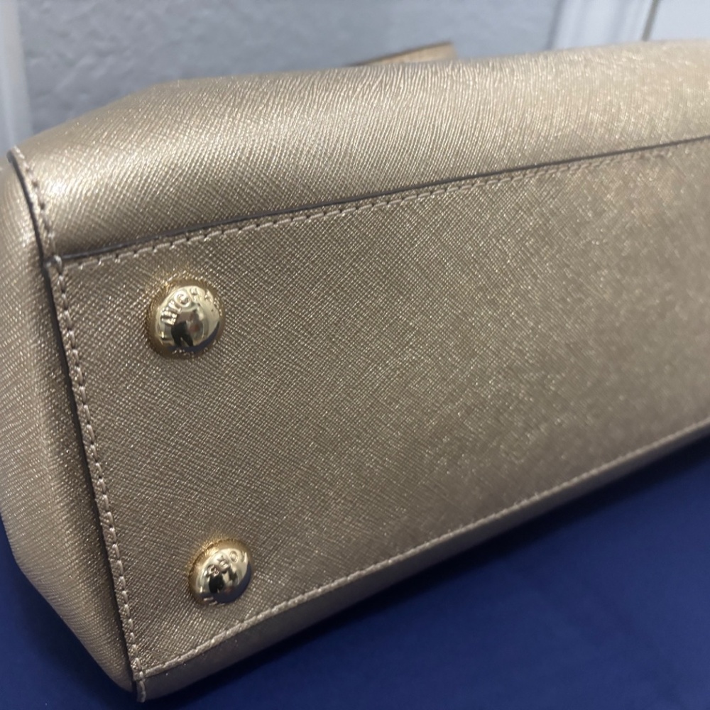 Michael Kors Metallic Chain structured Handbag - image 5